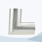 stainless steel straight 90D bend