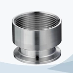 stainless steel hygienic grade 22MP triclover NPT adaptor