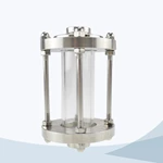 Sanitary clamped line type sight view glass