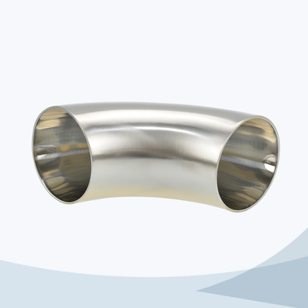 stainless steel food grade 2WCL welded short 90D bend