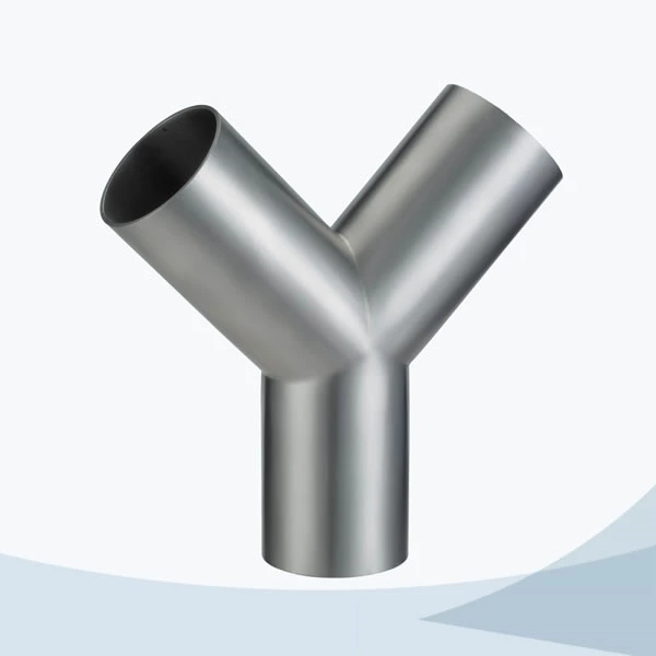 stainless steel hygienic 28W welded true Y tee