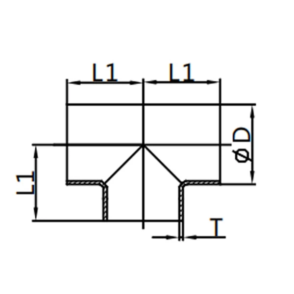 Long Welded Tee ,AS-7W