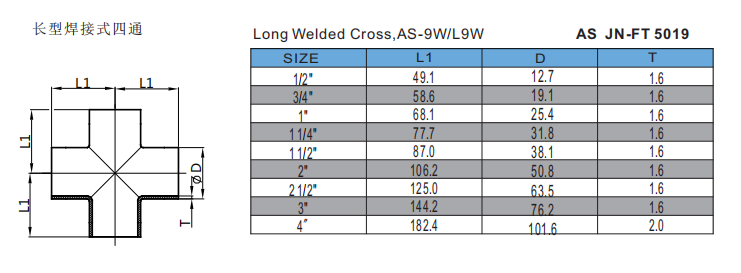 Long Welded Cross,AS-9W/L9W