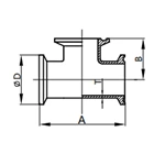 Long Clamped Tee,AS-7MP