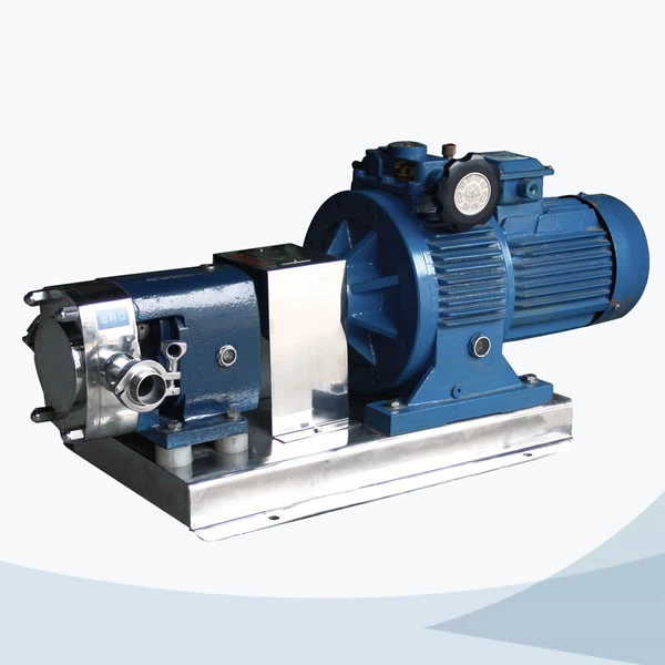 Sanitary rotary lobe pump