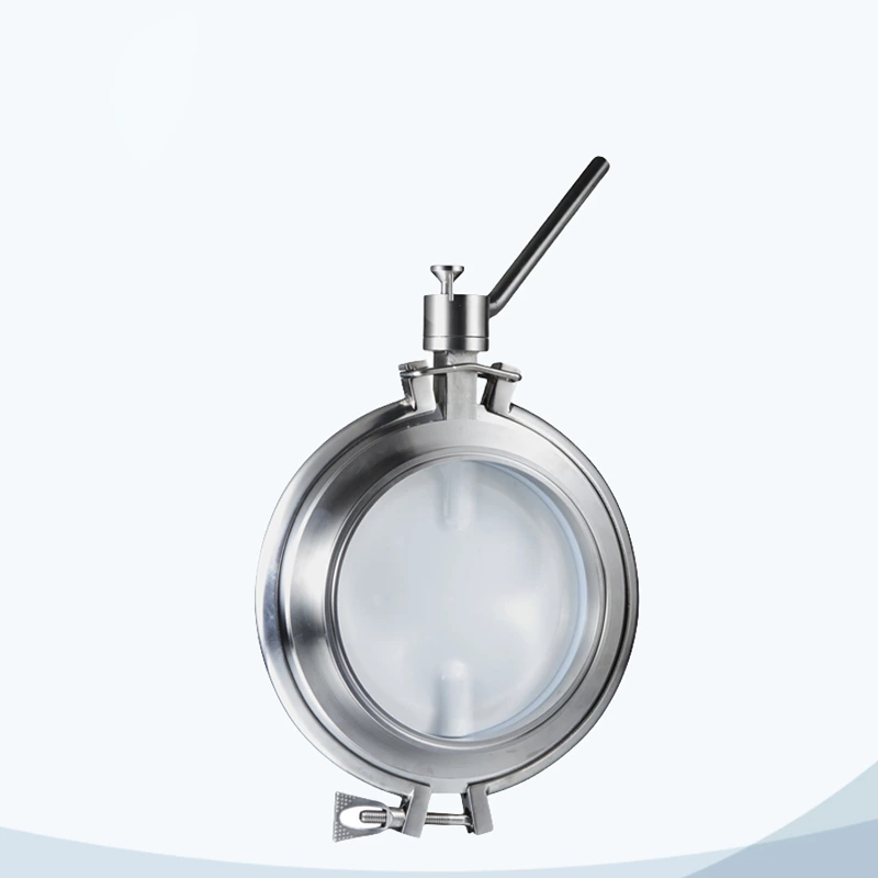 SS JN-BFLVSB-23 1006 Hygienic Powder Tight Butterfly Valves Wafer Tri Clamp Connection