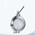 Ss316 Powder Butterfly Valve JN-BFLVSB-23 1004 Sanitary Manual Tank Bottom Discharge Valve For Container