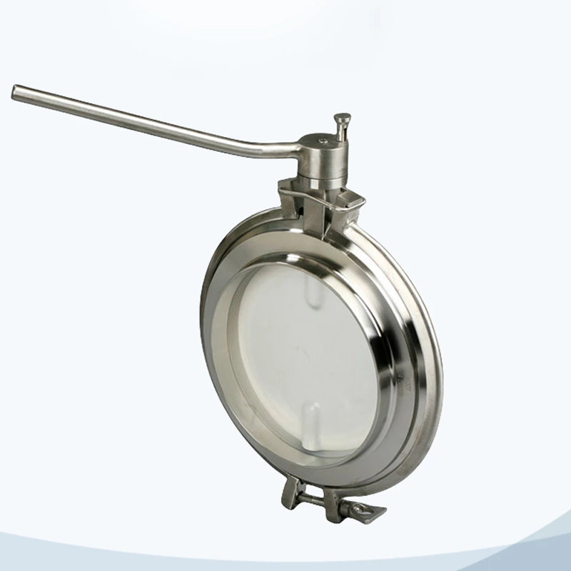 Ss316 Powder Butterfly Valve JN-BFLVSB-23 1004 Sanitary Manual Tank Bottom Discharge Valve For Container