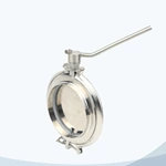 Ss316 Powder Butterfly Valve JN-BFLVSB-23 1004 Sanitary Manual Tank Bottom Discharge Valve For Container