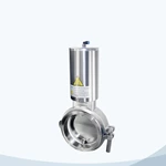 Ss316 Powder Butterfly Valve JN-BFLVSB-23 1004 Sanitary Manual Tank Bottom Discharge Valve For Container